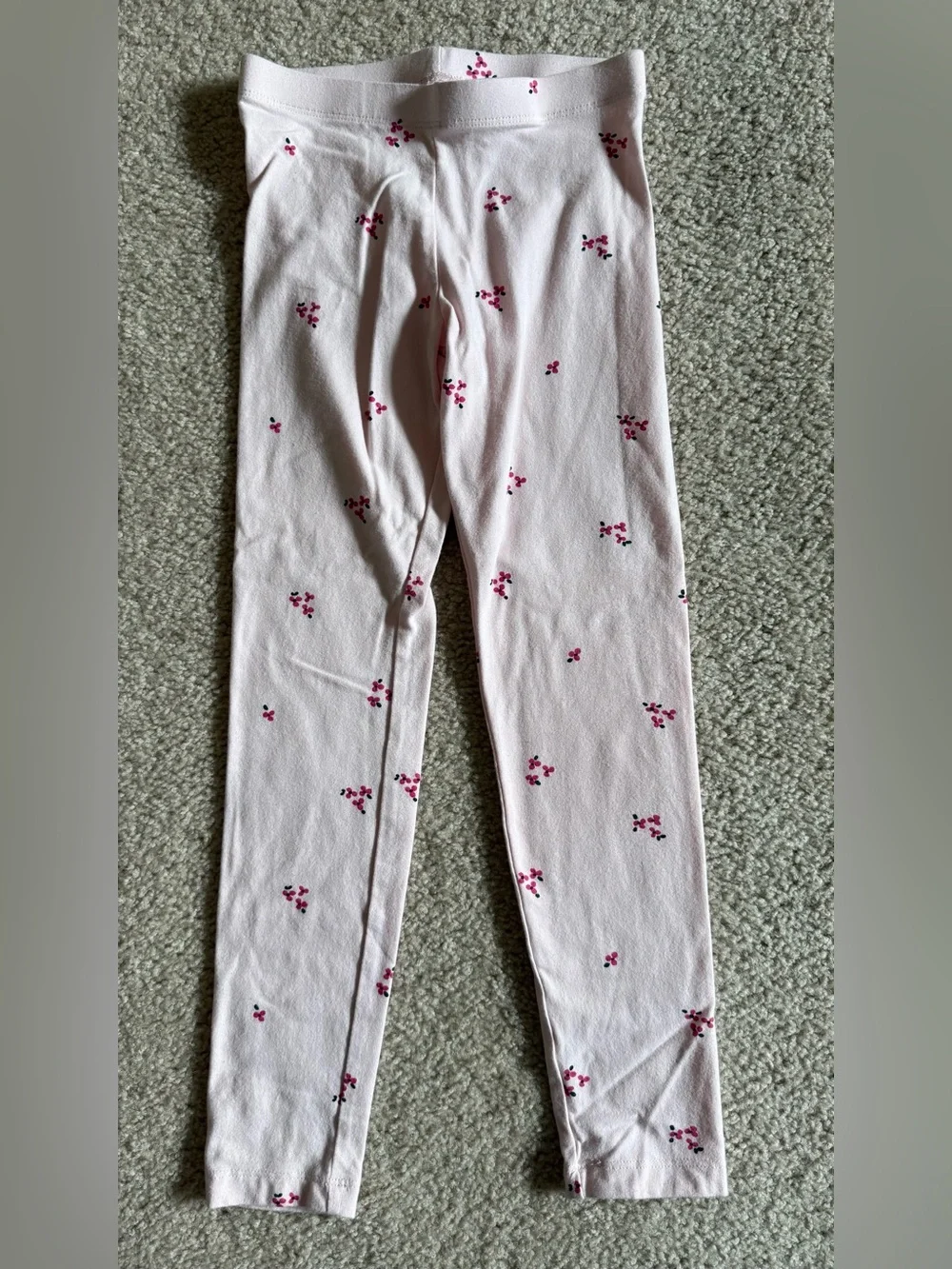 Cat & Jack Light Pink Floral Dot Leggings